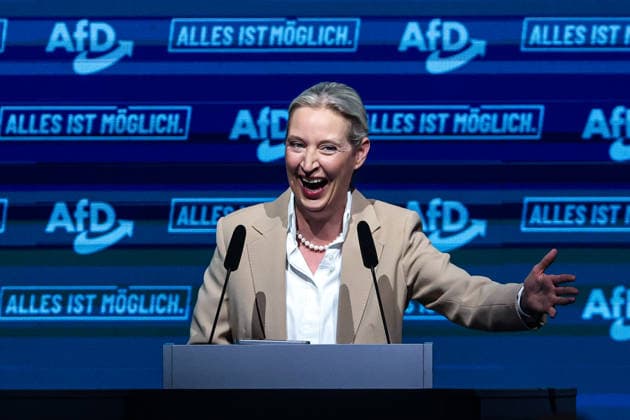 Alice Elisabeth Weidel (AfD) - Wahlkampfauftaktveranstaltung der AfD Sachsen-Anhalt in der Messe Magdeburg am Sonnabend, den 18. Juli 2026 in Magdeburg. *** Alice Elisabeth Weidel: AfD Saxony-Anhalt’s campaign kickoff event at the Magdeburg Exhibition Center on Saturday, July 18, 2026, in Magdeburg