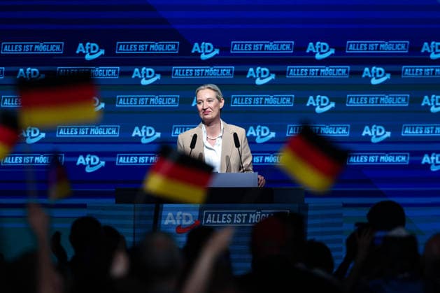 Alice Elisabeth Weidel (AfD) - Wahlkampfauftaktveranstaltung der AfD Sachsen-Anhalt in der Messe Magdeburg am Sonnabend, den 18. Juli 2026 in Magdeburg. *** Alice Elisabeth Weidel: AfD Saxony-Anhalt’s campaign kickoff event at the Magdeburg Exhibition Center on Saturday, July 18, 2026, in Magdeburg