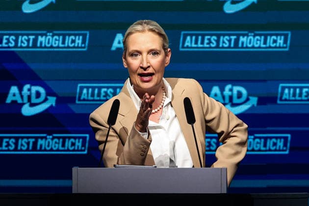 Alice Elisabeth Weidel (AfD) - Wahlkampfauftaktveranstaltung der AfD Sachsen-Anhalt in der Messe Magdeburg am Sonnabend, den 18. Juli 2026 in Magdeburg. *** Alice Elisabeth Weidel: AfD Saxony-Anhalt’s campaign kickoff event at the Magdeburg Exhibition Center on Saturday, July 18, 2026, in Magdeburg