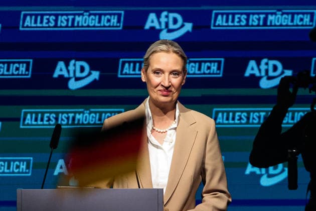 Alice Elisabeth Weidel (AfD) - Wahlkampfauftaktveranstaltung der AfD Sachsen-Anhalt in der Messe Magdeburg am Sonnabend, den 18. Juli 2026 in Magdeburg. *** Alice Elisabeth Weidel: AfD Saxony-Anhalt’s campaign kickoff event at the Magdeburg Exhibition Center on Saturday, July 18, 2026, in Magdeburg