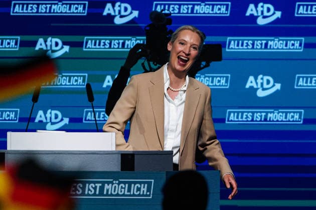 Alice Elisabeth Weidel (AfD) - Wahlkampfauftaktveranstaltung der AfD Sachsen-Anhalt in der Messe Magdeburg am Sonnabend, den 18. Juli 2026 in Magdeburg. *** Alice Elisabeth Weidel: AfD Saxony-Anhalt’s campaign kickoff event at the Magdeburg Exhibition Center on Saturday, July 18, 2026, in Magdeburg