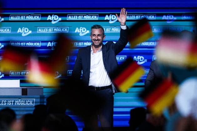 Ulrich Siegmund (AfD, Sachsen-Anhalt) - Wahlkampfauftaktveranstaltung der AfD Sachsen-Anhalt in der Messe Magdeburg am Sonnabend, den 18. Juli 2026 in Magdeburg. *** Ulrich Siegmund, AfD, Saxony-Anhalt: Kickoff event for the AfD Saxony-Anhalt election campaign at the Magdeburg Exhibition Center on Saturday, July 18, 2026, in Magdeburg