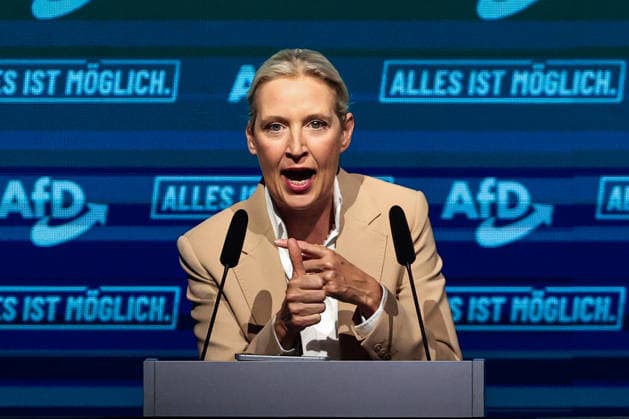 Alice Elisabeth Weidel (AfD) - Wahlkampfauftaktveranstaltung der AfD Sachsen-Anhalt in der Messe Magdeburg am Sonnabend, den 18. Juli 2026 in Magdeburg. *** Alice Elisabeth Weidel: AfD Saxony-Anhalt’s campaign kickoff event at the Magdeburg Exhibition Center on Saturday, July 18, 2026, in Magdeburg