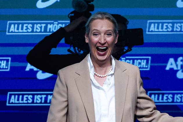 Alice Elisabeth Weidel (AfD) - Wahlkampfauftaktveranstaltung der AfD Sachsen-Anhalt in der Messe Magdeburg am Sonnabend, den 18. Juli 2026 in Magdeburg. *** Alice Elisabeth Weidel: AfD Saxony-Anhalt’s campaign kickoff event at the Magdeburg Exhibition Center on Saturday, July 18, 2026, in Magdeburg