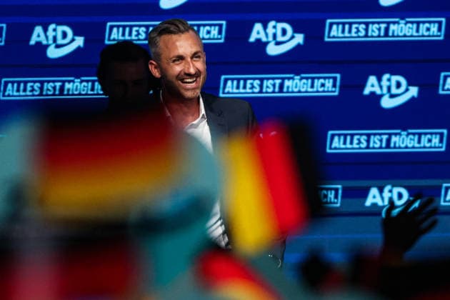 Ulrich Siegmund (AfD, Sachsen-Anhalt) - Wahlkampfauftaktveranstaltung der AfD Sachsen-Anhalt in der Messe Magdeburg am Sonnabend, den 18. Juli 2026 in Magdeburg. *** Ulrich Siegmund, AfD, Saxony-Anhalt: Kickoff event for the AfD Saxony-Anhalt election campaign at the Magdeburg Exhibition Center on Saturday, July 18, 2026, in Magdeburg