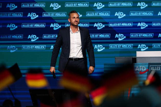 Ulrich Siegmund (AfD, Sachsen-Anhalt) - Wahlkampfauftaktveranstaltung der AfD Sachsen-Anhalt in der Messe Magdeburg am Sonnabend, den 18. Juli 2026 in Magdeburg. *** Ulrich Siegmund, AfD, Saxony-Anhalt: Kickoff event for the AfD Saxony-Anhalt election campaign at the Magdeburg Exhibition Center on Saturday, July 18, 2026, in Magdeburg