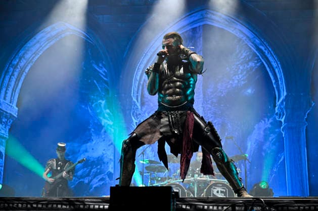 Singer Hodi from the German metal band Feuerschwanz performs during the International Music Festival Masters of Rock in Vizovice near Zlin, Czech Republic, on July 18, 2026. (CTKxPhoto DaliborxGluck) CTKPhotoP2026071805039  CTKPhotoP2026071805039