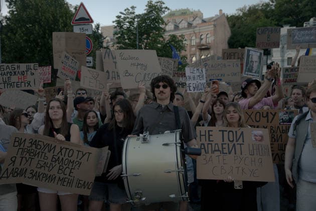 Protesters gather in Kyiv for a third consecutive day to denounce the dismissal of Ukrainian Defence Minister Fedorov. - 18 07 2026 - Ukraine Kyiv Oblast Kyiv () -  LouisxLemaire-Sicrex xLexPictorium LePictorium_0339204
