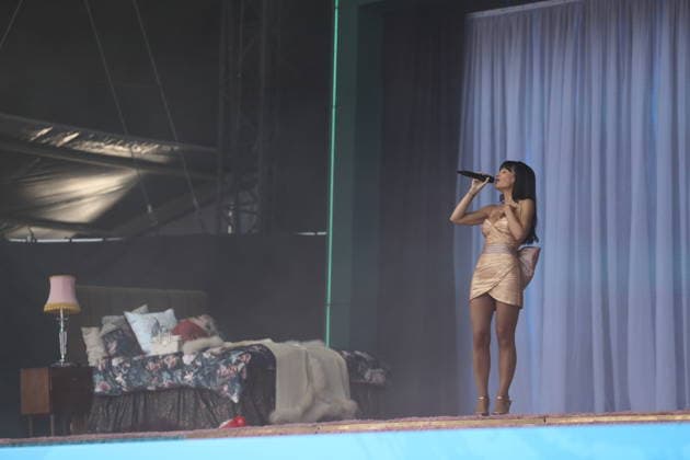 Lily Allen beim Lollapalooza Festival im Olympiapark in Berlin, 18. Juli 2026. Lollapalooza Berlin 2026 *** Lily Allen at the Lollapalooza Festival in Berlin s Olympic Park, July 18, 2026 Lollapalooza Berlin 2026