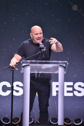 NEW YORK, NY - JULY 18: Dana White pictured during Zuffa Boxing Press Conference on day 3 of Fanatics Fest NYC on July 18, 2026 at Javits Center in New York City. Copyright: xmpi099 MediaPunchx