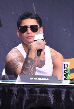 NEW YORK, NY - JULY 18: Ryan Garcia pictured during Zuffa Boxing Press Conference on day 3 of Fanatics Fest NYC on July 18, 2026 at Javits Center in New York City. Copyright: xmpi099 MediaPunchx
