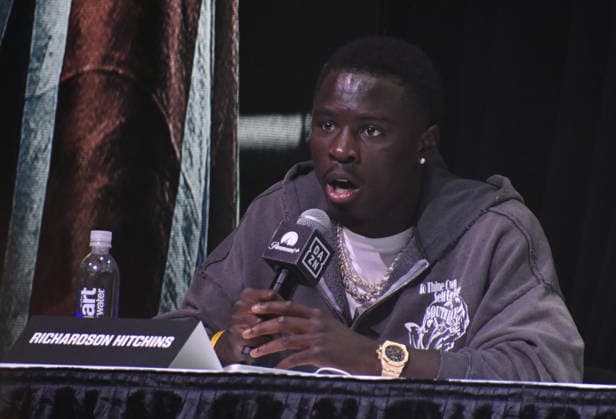 NEW YORK, NY - JULY 18: Richardson Hitchins pictured during Zuffa Boxing Press Conference on day 3 of Fanatics Fest NYC on July 18, 2026 at Javits Center in New York City. Copyright: xmpi099 MediaPunchx