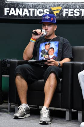 NEW YORK, NY - JULY 18: Cooper DeJean during Exciting Mics with Cooper DeJean and Reed Blankenship at day 3 of Fanatics Fest NYC on July 18, 2026 at Javits Center in New York City. Copyright: xmpi099 MediaPunchx
