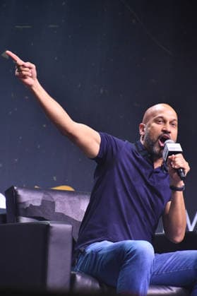 NEW YORK, NY - JULY 18: Keegan-Michael Key during Strike the Pose at day 3 of Fanatics Fest NYC on July 18, 2026 at Javits Center in New York City. Copyright: xmpi099 MediaPunchx