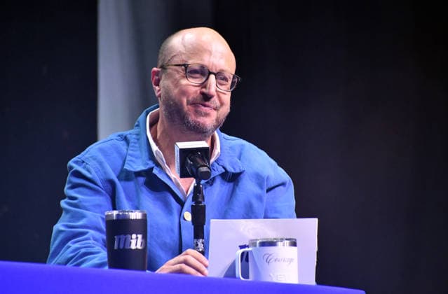 NEW YORK, NY - JULY 18: Roger Bennett pictured during Men in Blazers on day 3 of Fanatics Fest NYC on July 18, 2026 at Javits Center in New York City. Copyright: xmpi099 MediaPunchx