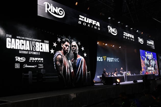 NEW YORK, NY - JULY 18: Atmosphere pictured during Zuffa Boxing Press Conference on day 3 of Fanatics Fest NYC on July 18, 2026 at Javits Center in New York City. Copyright: xmpi099 MediaPunchx