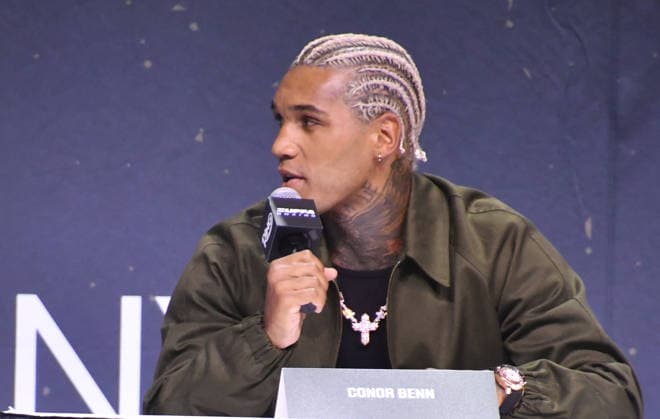 NEW YORK, NY - JULY 18: Conor Benn pictured during Zuffa Boxing Press Conference on day 3 of Fanatics Fest NYC on July 18, 2026 at Javits Center in New York City. Copyright: xmpi099 MediaPunchx