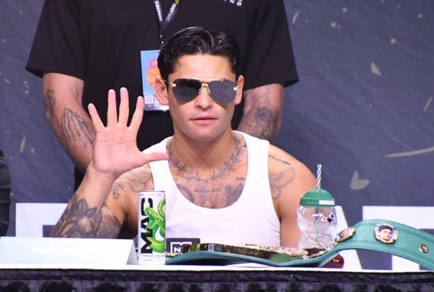 NEW YORK, NY - JULY 18: Ryan Garcia pictured during Zuffa Boxing Press Conference on day 3 of Fanatics Fest NYC on July 18, 2026 at Javits Center in New York City. Copyright: xmpi099 MediaPunchx