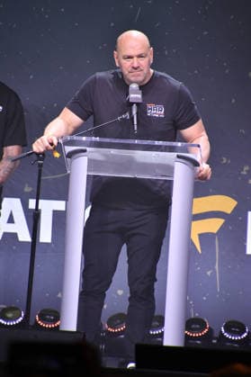 NEW YORK, NY - JULY 18: Dana White pictured during Zuffa Boxing Press Conference on day 3 of Fanatics Fest NYC on July 18, 2026 at Javits Center in New York City. Copyright: xmpi099 MediaPunchx