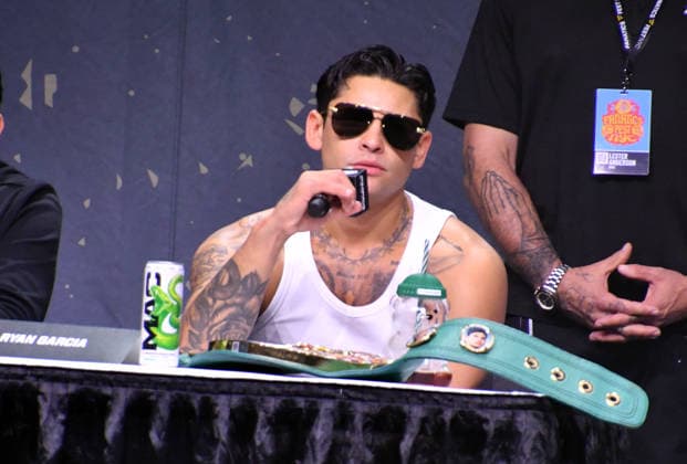 NEW YORK, NY - JULY 18: Ryan Garcia pictured during Zuffa Boxing Press Conference on day 3 of Fanatics Fest NYC on July 18, 2026 at Javits Center in New York City. Copyright: xmpi099 MediaPunchx