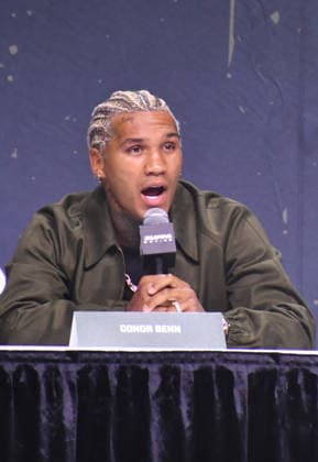 NEW YORK, NY - JULY 18: Conor Benn pictured during Zuffa Boxing Press Conference on day 3 of Fanatics Fest NYC on July 18, 2026 at Javits Center in New York City. Copyright: xmpi099 MediaPunchx