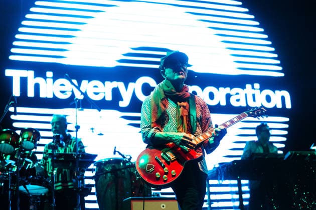 July 19, 2026, Belgrade, Central Serbia, Serbia: 2026718, Belgrade, Serbia -American electronic music band Thievery Corporation perform live on stage during a concert at the Open Air Corner in Luka Beograd. MYERS ROB performs on stage. Belgrade Serbia  - ZUMAd223 20260719_zip_d223_006 Copyright: xMarkoxDimicx