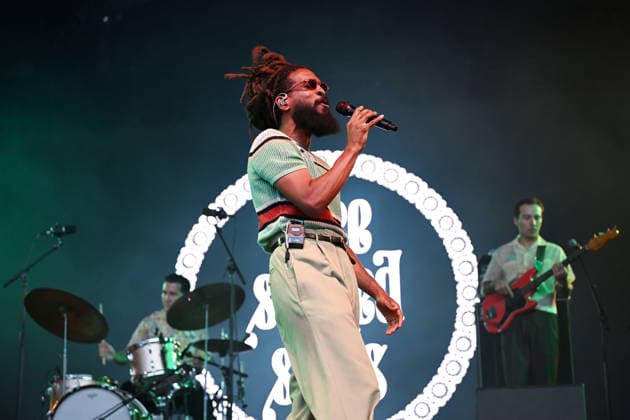 Thee Sacred Souls performing at Somerset House in London LONDON, ENGLAND - JULY 18: Josh Lane of ˜Thee Sacred Souls™™ performing at Somerset House during Somerset House Series on July 18, 2026 in London, England. CAP MAR MAR Great Britain UK Copyright: xMartinxHarris CapitalxPicturesx