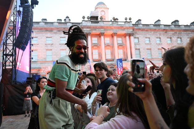 Thee Sacred Souls performing at Somerset House in London LONDON, ENGLAND - JULY 18: Josh Lane of ˜Thee Sacred Souls™™ performing at Somerset House during Somerset House Series on July 18, 2026 in London, England. CAP MAR MAR Great Britain UK Copyright: xMartinxHarris CapitalxPicturesx