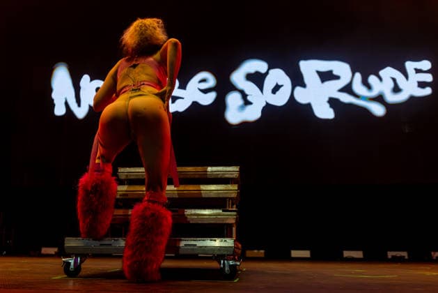 Canadian singer Peaches (Merrill Nisker) performs during the final day of Music festival Colours of Ostrava in Ostrava, Czech Republic, on July 18, 2026. (CTKxPhoto VladimirxPrycek) CTKPhotoP2026071900089  CTKPhotoP2026071900089