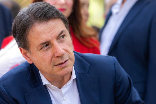 Italy: Giuseppe Conte in Palermo for against mafia s debate Giuseppe Conte, Five Stars Movement s leader, is in Palermo for the against the mafia debate. Palermo Italy Copyright: AntonioxMelita