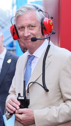 King Philippe - Filip of Belgium pictured during a royal visit to the Grand Prix F1 of Belgium race, in Spa-Francorchamps, Sunday 19 July 2026. The Spa-Francorchamps Formula One Grand Prix takes place this weekend, from July 17th to July 19th.  BENOITxDOPPAGNE 181475831