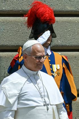 ITALY - POPE LEO XIV LEADING THE ANGELUS PRAYER IN CASTEL GANDOLFO NEAR ROME - 2026 7 19 Italy, Albano , Vatican, 2026 7 19 Pope Leo XIV leading the Angelus prayer in Castel Gandolfo near Rome, EDITORIAL USE ONLY - NO BOOKS Copyright: xALESSIAxGIULIANIx