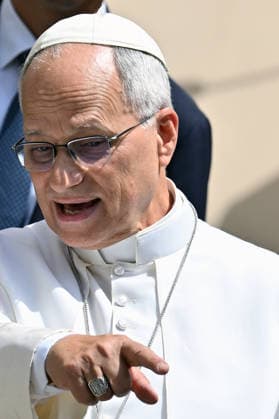 ITALY - POPE LEO XIV LEADING THE ANGELUS PRAYER IN CASTEL GANDOLFO NEAR ROME - 2026 7 19 Italy, Albano , Vatican, 2026 7 19 Pope Leo XIV leading the Angelus prayer in Castel Gandolfo near Rome, EDITORIAL USE ONLY - NO BOOKS Copyright: xALESSIAxGIULIANIx