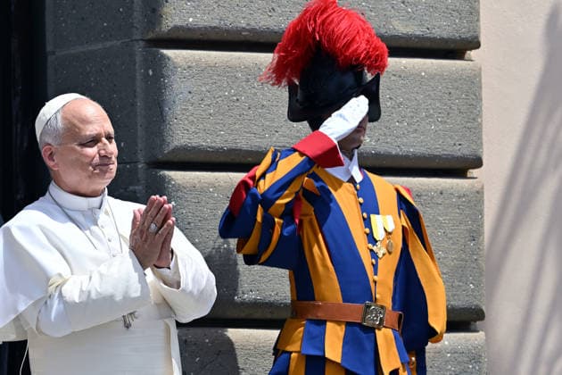 ITALY - POPE LEO XIV LEADING THE ANGELUS PRAYER IN CASTEL GANDOLFO NEAR ROME - 2026 7 19 Italy, Albano , Vatican, 2026 7 19 Pope Leo XIV leading the Angelus prayer in Castel Gandolfo near Rome, EDITORIAL USE ONLY - NO BOOKS Copyright: xALESSIAxGIULIANIx