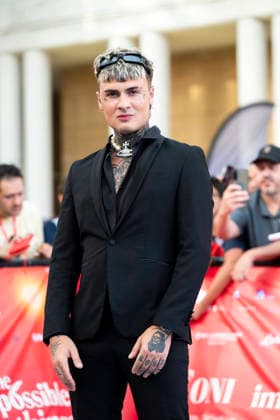 July 19, 2026, Giffoni Valle Piana, Salerno, Italy: Italian singer Manuel Franco Rocati aka Rosa Chemical attends the photocall at 56th Giffoni Film Festival 2026 in Giffoni Valle Piana, Salerno, Italy on July 19, 2026. Giffoni Valle Piana Italy  - ZUMAl175 20260719_zip_l175_113 Copyright: xFrancescoxLucianox