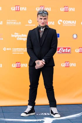 July 19, 2026, Giffoni Valle Piana, Salerno, Italy: Italian singer Manuel Franco Rocati aka Rosa Chemical attends the photocall at 56th Giffoni Film Festival 2026 in Giffoni Valle Piana, Salerno, Italy on July 19, 2026. Giffoni Valle Piana Italy  - ZUMAl175 20260719_zip_l175_121 Copyright: xFrancescoxLucianox