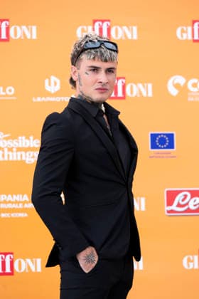 July 19, 2026, Giffoni Valle Piana, Salerno, Italy: Italian singer Manuel Franco Rocati aka Rosa Chemical attends the photocall at 56th Giffoni Film Festival 2026 in Giffoni Valle Piana, Salerno, Italy on July 19, 2026. Giffoni Valle Piana Italy  - ZUMAl175 20260719_zip_l175_130 Copyright: xFrancescoxLucianox