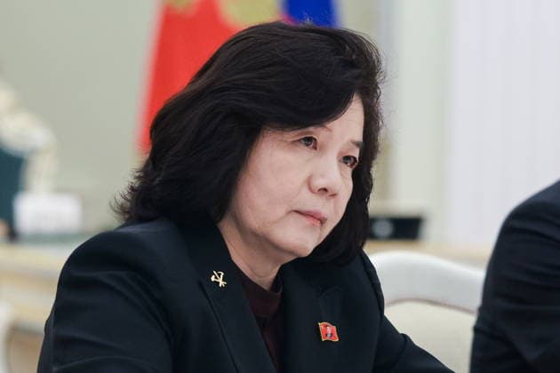 RUSSIA, MOSCOW - JULY 19, 2026: North Korea s Minister of Foreign Affairs Choe Son Hui hands during a meeting with Russia s President Vladimir Putin (not pictured) Moscow Russia  - ZUMAt113 20260719_zaa_t113_228 Copyright: xAlexanderxShcherbakx