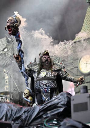 Finnish metal band Lordi perform during the International Music Festival Masters of Rock in Vizovice near Zlin, Czech Republic, on July 19, 2026. (CTKxPhoto DaliborxGluck) CTKPhotoP2026071904225  CTKPhotoP2026071904225