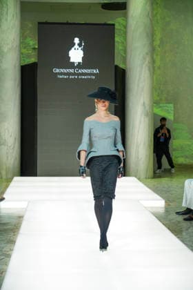 IPA86819990 - Rome Giovanni CannistrÃ ™s fashion show at the Rome Fashion Show Haute Couture 2026 at the Salone delle Colonne In the photo: Giovanni CannistrÃ  Copyright: xBArbaraxAmendolax xBarbaraxAmendolax 86819990