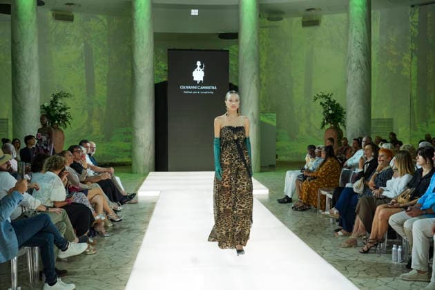 IPA86820003 - Rome Giovanni CannistrÃ ™s fashion show at the Rome Fashion Show Haute Couture 2026 at the Salone delle Colonne In the photo: Giovanni CannistrÃ  Copyright: xBArbaraxAmendolax xBarbaraxAmendolax 86820003