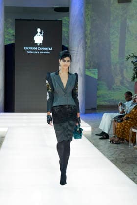 IPA86819986 - Rome Giovanni CannistrÃ ™s fashion show at the Rome Fashion Show Haute Couture 2026 at the Salone delle Colonne In the photo: Giovanni CannistrÃ  Copyright: xBArbaraxAmendolax xBarbaraxAmendolax 86819986