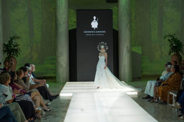 IPA86820032 - Rome Giovanni CannistrÃ ™s fashion show at the Rome Fashion Show Haute Couture 2026 at the Salone delle Colonne In the photo: Giovanni CannistrÃ  Copyright: xBArbaraxAmendolax xBarbaraxAmendolax 86820032