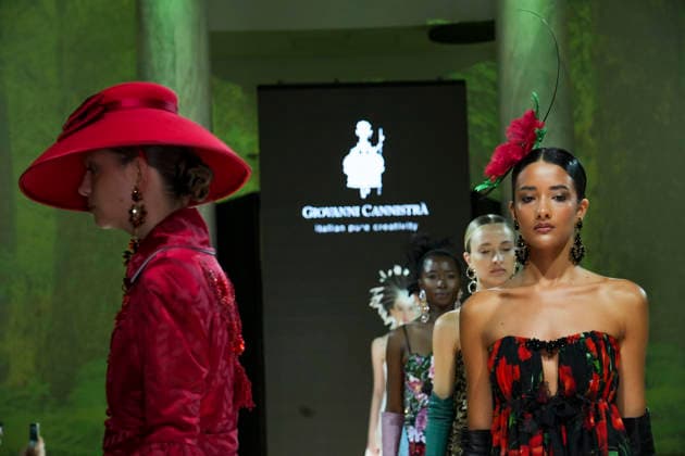 IPA86820084 - Rome Giovanni CannistrÃ ™s fashion show at the Rome Fashion Show Haute Couture 2026 at the Salone delle Colonne In the photo: Giovanni CannistrÃ  Copyright: xBArbaraxAmendolax xBarbaraxAmendolax 86820084