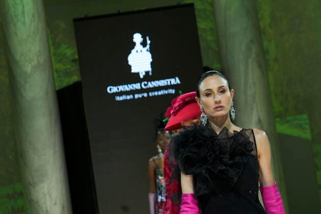 IPA86820075 - Rome Giovanni CannistrÃ ™s fashion show at the Rome Fashion Show Haute Couture 2026 at the Salone delle Colonne In the photo: Giovanni CannistrÃ  Copyright: xBArbaraxAmendolax xBarbaraxAmendolax 86820075