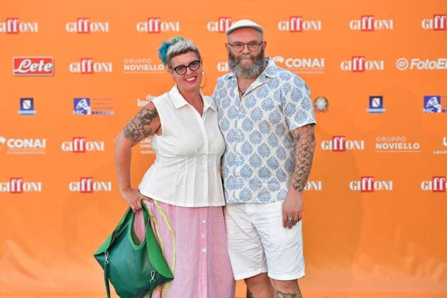 IPA86823550 - Giffoni Vallepiana Giffoni Festival 2026 Photocall Greta and the True Fairy Tales, Pictured: Darco Peric and his wife  Copyright: xVincenzoxLandix xVincenzoxLandix 86823550