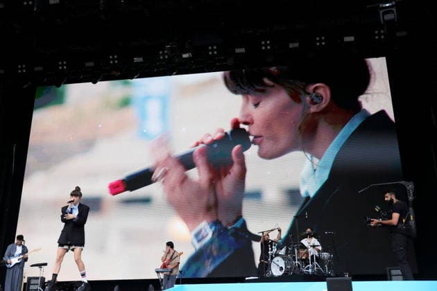 Noga Erez beim Lollapalooza Festival im Olympiapark in Berlin, 19. Juli 2026. Lollapalooza Berlin 2026 *** Noga Erez at the Lollapalooza Festival in Berlin s Olympic Park, July 19, 2026 Lollapalooza Berlin 2026