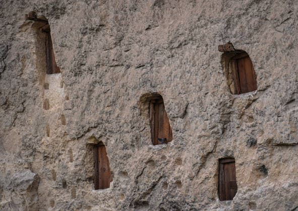 Historic grain granaries stand the test of time in Turkiye s Karaman TASKALE, KARAMAN - JULY 20: A view of historic rock-carved granaries, carved by hand into a single rock mass, continue to preserve Anatolia s agricultural heritage with their centuries-old functionality and distinctive architecture, in Taskale village of Karaman, Turkiye on July 20, 2026. Despite the use of modern storage methods, more than 250 granaries remain in active use by local residents, naturally preserving grain for years thanks to the humidity and temperature balance provided by the clay-rich limestone. Mahmut Serdar Alakus Anadolu Karaman Turkey. Editorial use only. Please get in touch for any other usage.  Copyright: x2026xAnadoluxMahmutxSerdarxAlakuÅüx