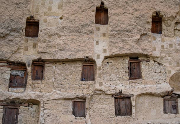 Historic grain granaries stand the test of time in Turkiye s Karaman TASKALE, KARAMAN - JULY 20: A view of historic rock-carved granaries, carved by hand into a single rock mass, continue to preserve Anatolia s agricultural heritage with their centuries-old functionality and distinctive architecture, in Taskale village of Karaman, Turkiye on July 20, 2026. Despite the use of modern storage methods, more than 250 granaries remain in active use by local residents, naturally preserving grain for years thanks to the humidity and temperature balance provided by the clay-rich limestone. Mahmut Serdar Alakus Anadolu Karaman Turkey. Editorial use only. Please get in touch for any other usage.  Copyright: x2026xAnadoluxMahmutxSerdarxAlakuÅüx