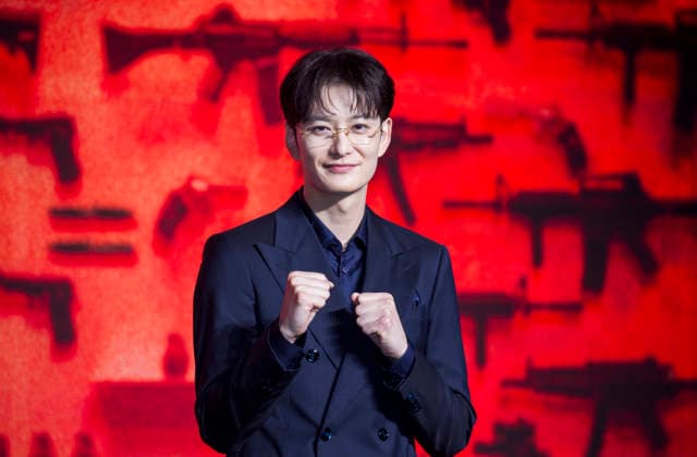 Masaki Okada, July 20, 2026 : Japanese actor Masaki Okada, a cast member of the action drama series A Shop for Killers Season 2 , at a press conference for the Disney+ Korean series in Seoul, South Korea. The eight-episode series is set to premiere Wednesday.  aflo_338616182